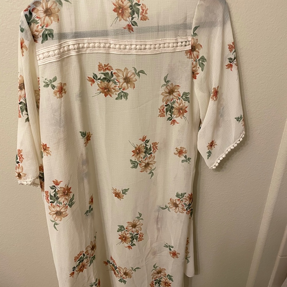 Emory Park Sheer Floral Cardigan